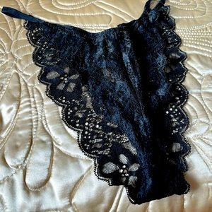 Black lace Victoria’s Secret bikini panties
